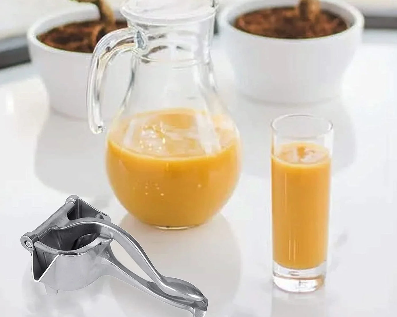 MANUAL ALUMINIUM METAL FRUIT PRESS JUICER