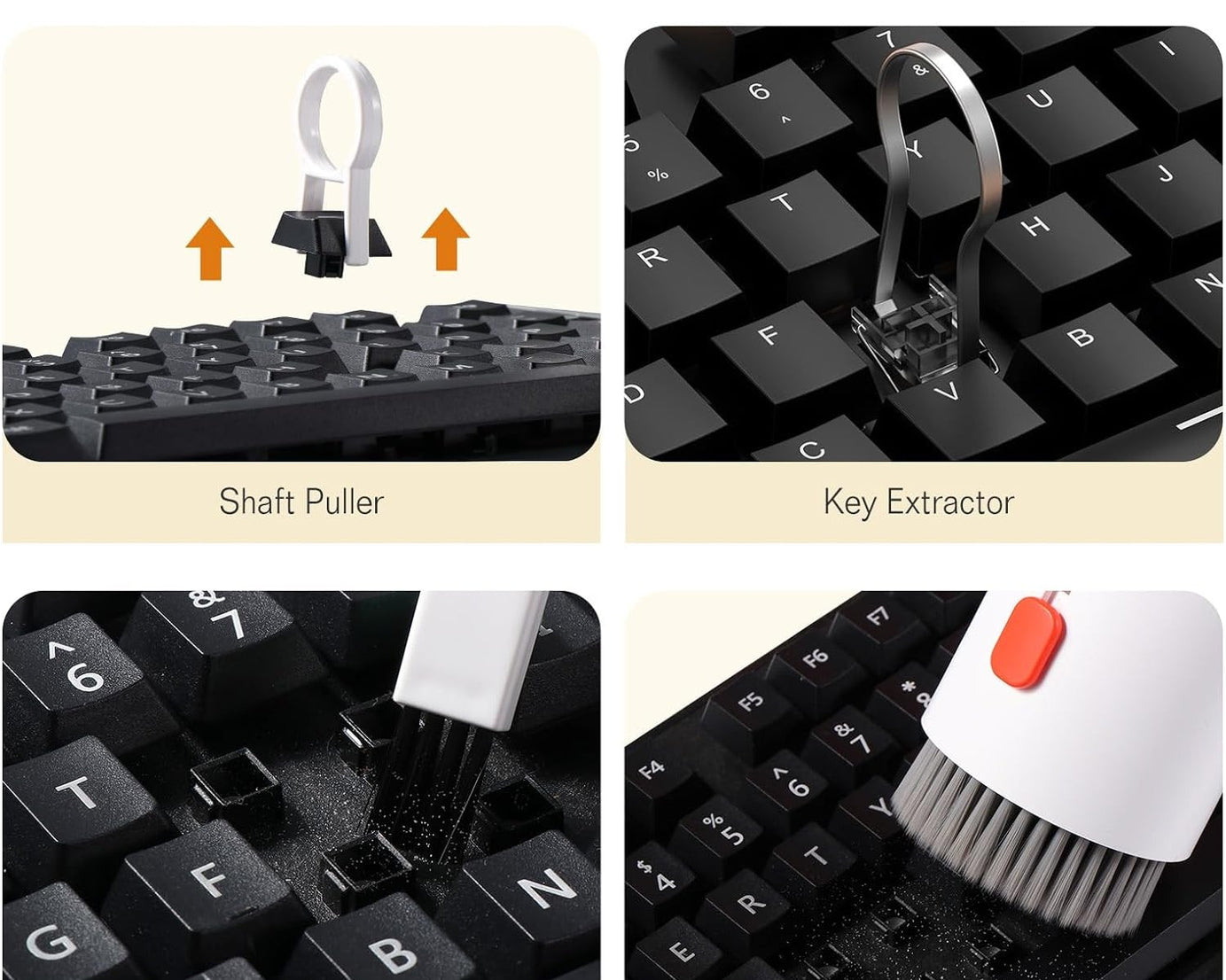 Keyboard Cleaner Kit, 20-in-1 Laptop Phone Screen Cleaning Kit, Keyboard Cleaning Kit with Electronic Cleaning Brush Spray for AirPods Pro, iPad, iPhone Pro, Camera, Computer Cleaning 