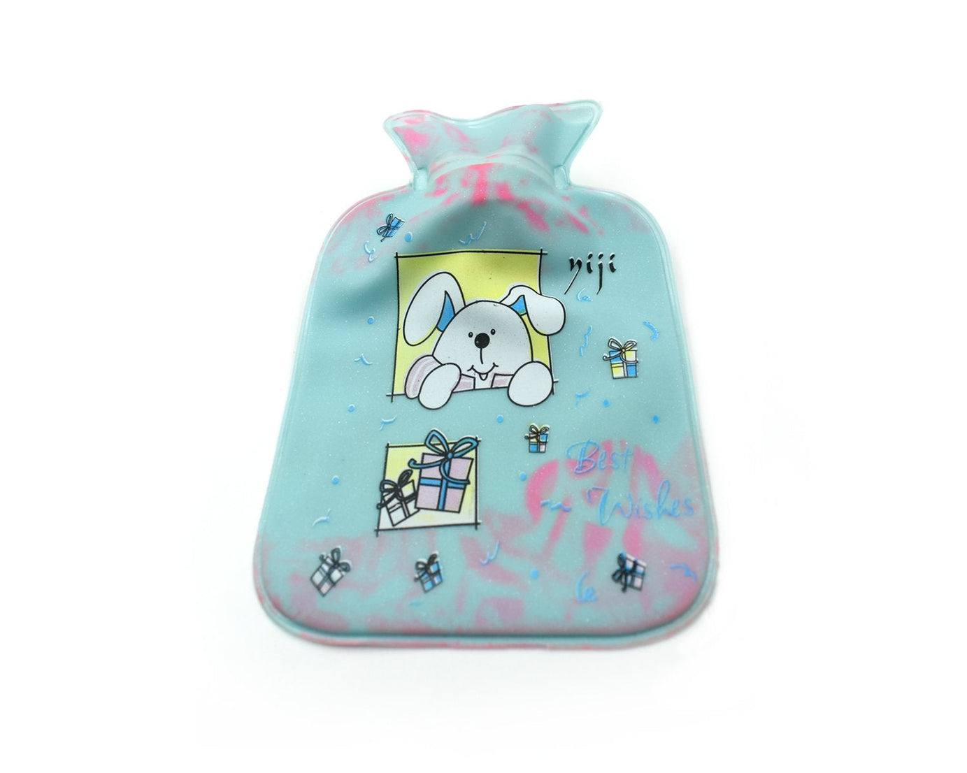 Comforting hot water bottle bag for pain relief