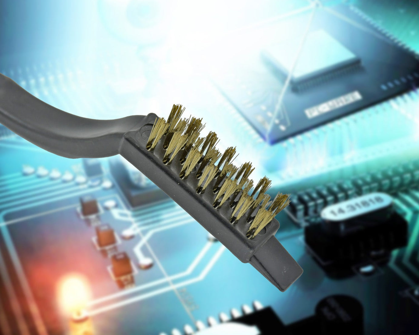 Mini Wire Brush Set Brass Nylon Stainless Steel Bristles Household Cleaning Brush for Gas Stove, Smoke Machine Tool Burner Tiles Tap Rust Removal Welding Slag Dirt & Paint Scrubbing (3 Pcs Set)