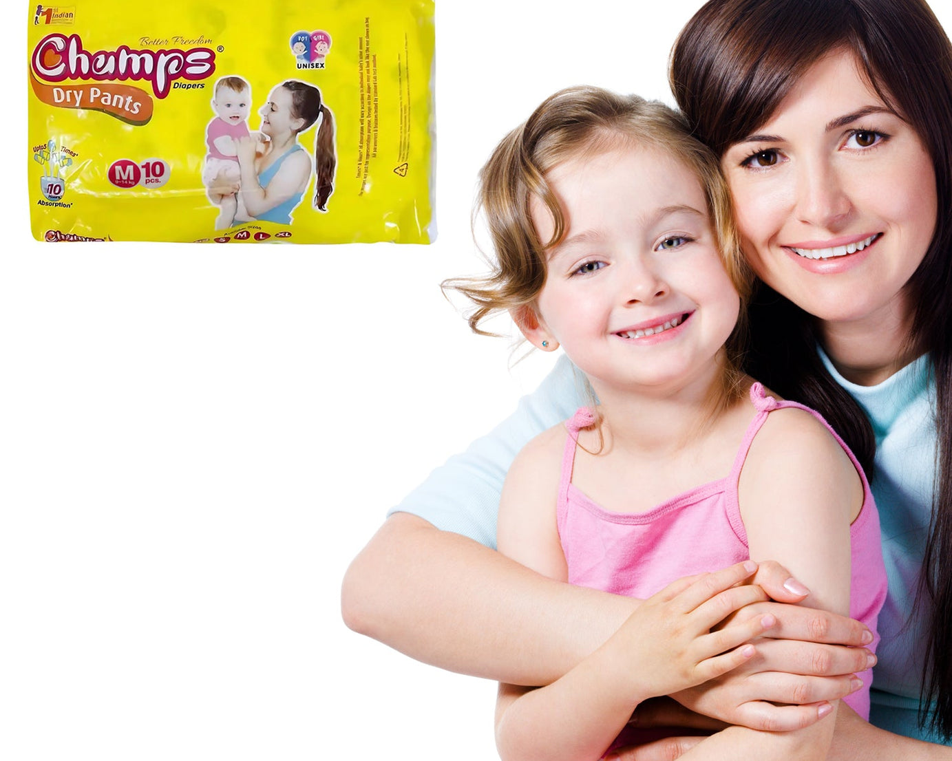 Travel Must-Have: Champs Medium Diaper Pants (10 Pcs) - Leakproof
