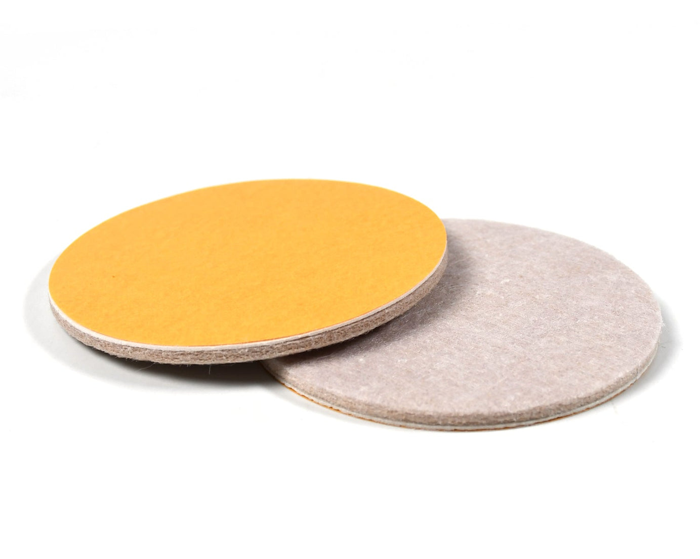 Cork coasters with cork backing
