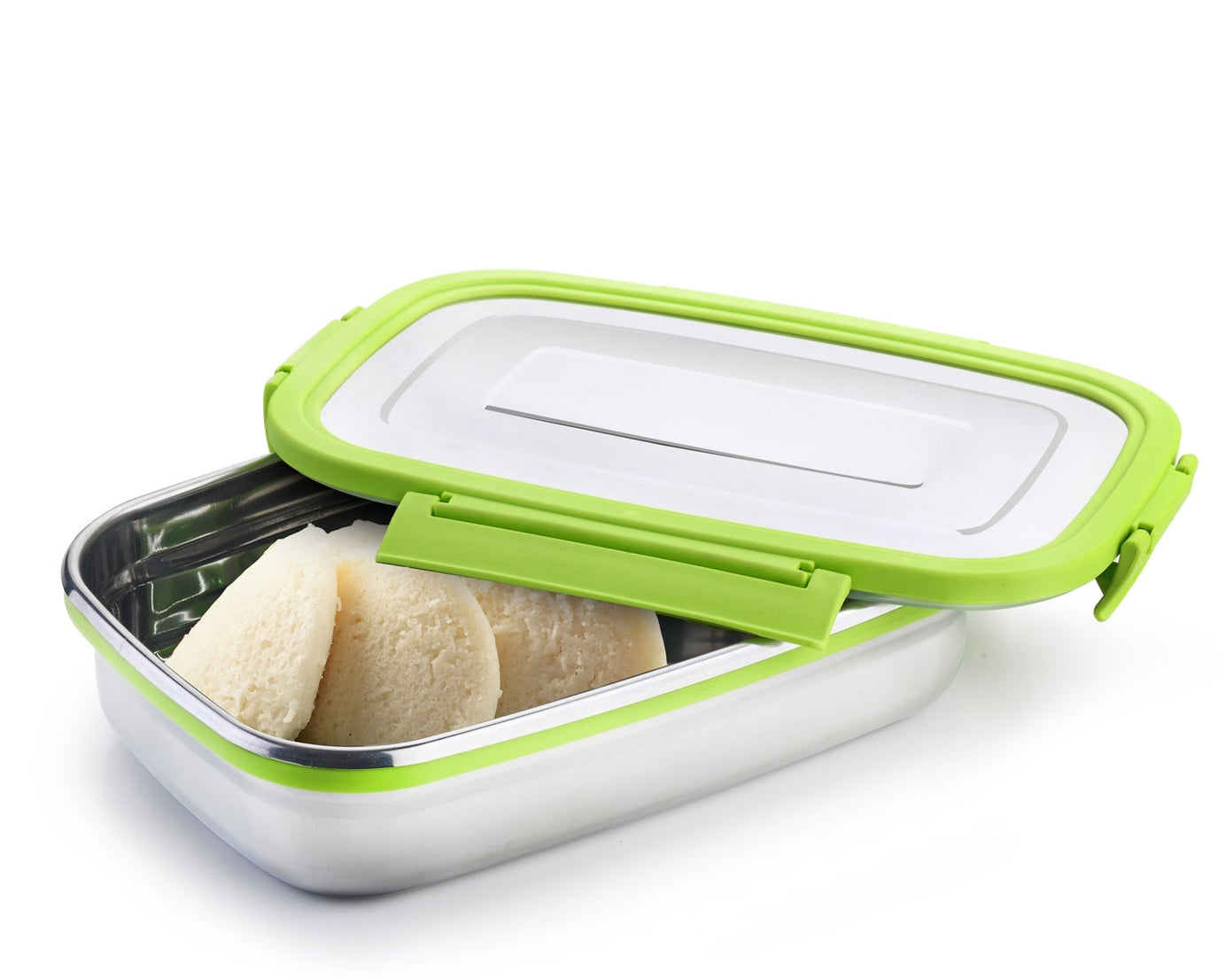 Multi-compartment stainless steel lunch box for kids and adults