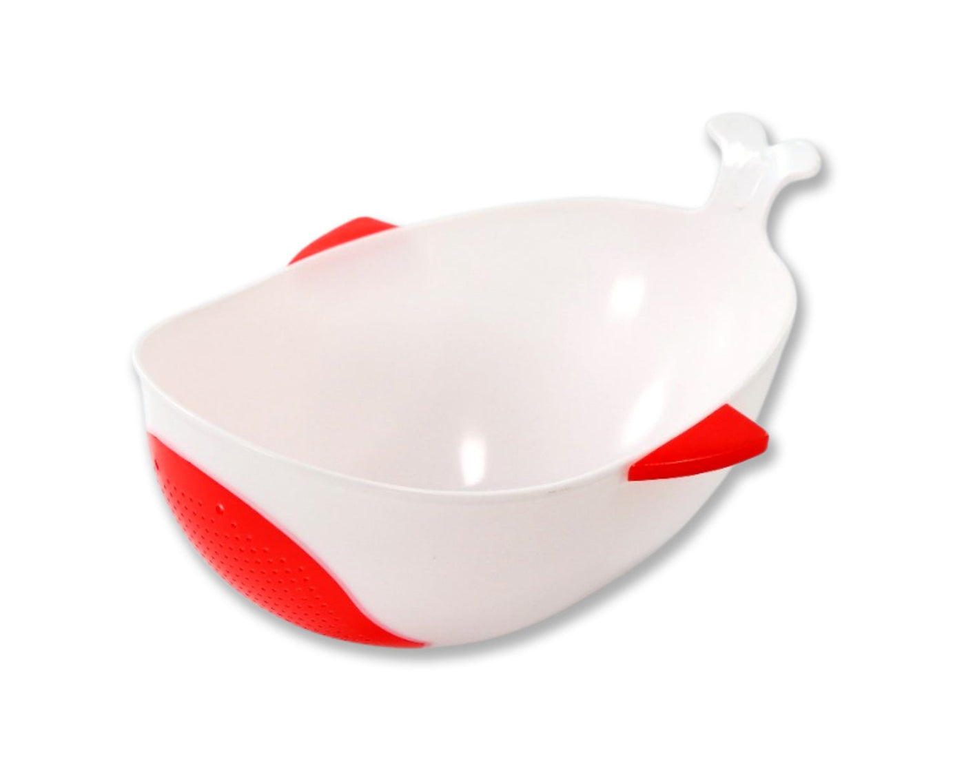 Plastic strainer bowl for washing noodles and fruits