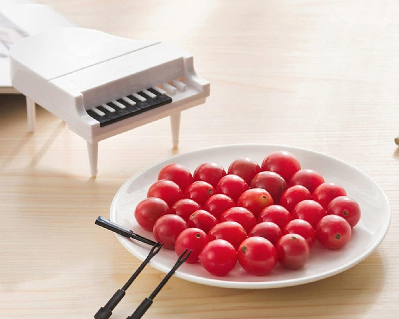 5538 10Pcs/Lot Creative Piano Fruit Forks Set Food Sticks for Dessert Fruit Snack Picking Kitchen Dining Tools (10 Pc Set)