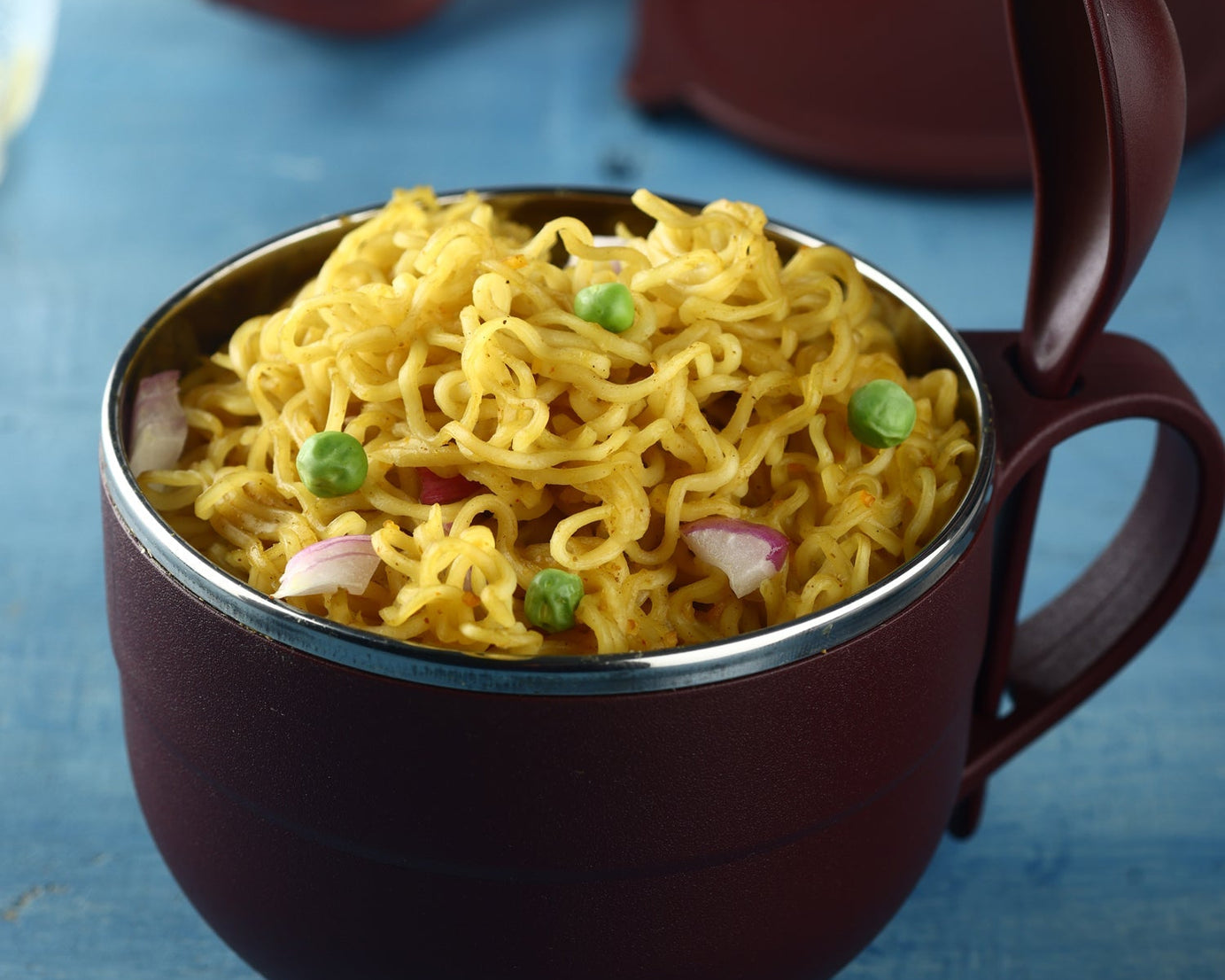 Premium soup and noodle bowl set with included cutlery