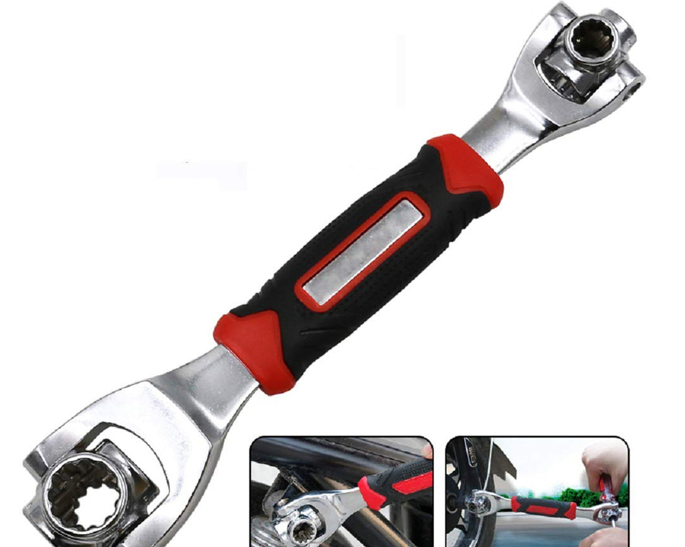 48-in-1 universal wrench for fixed square, hex, and Torx bolts