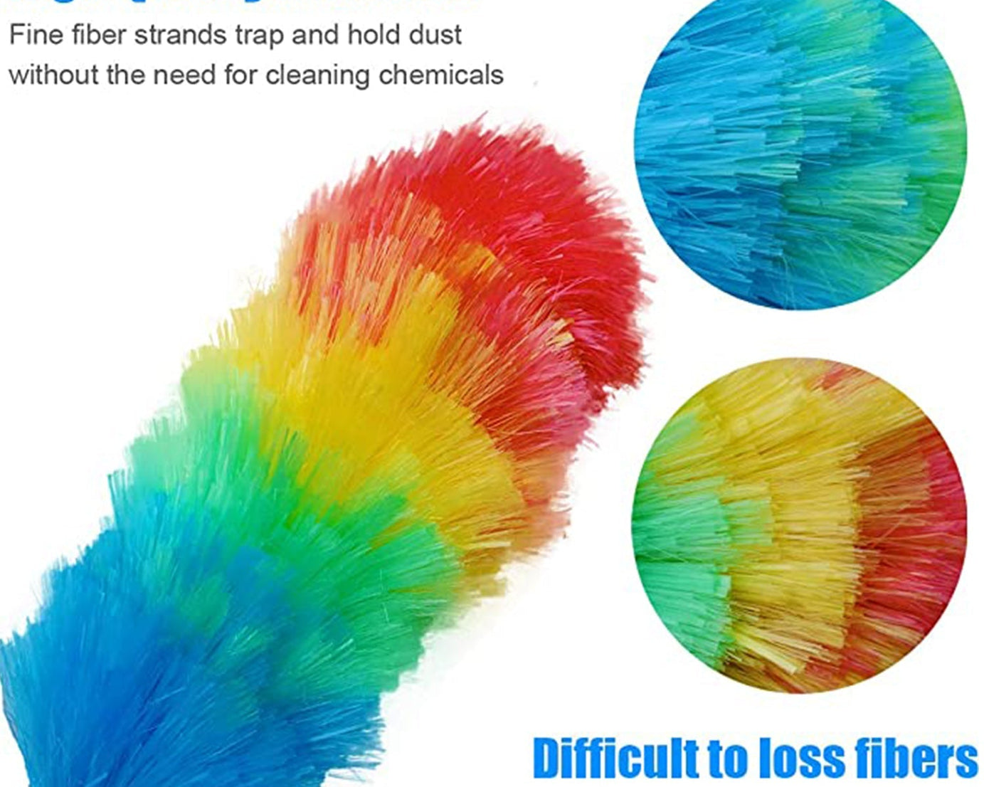 Colorful feather duster for dusting