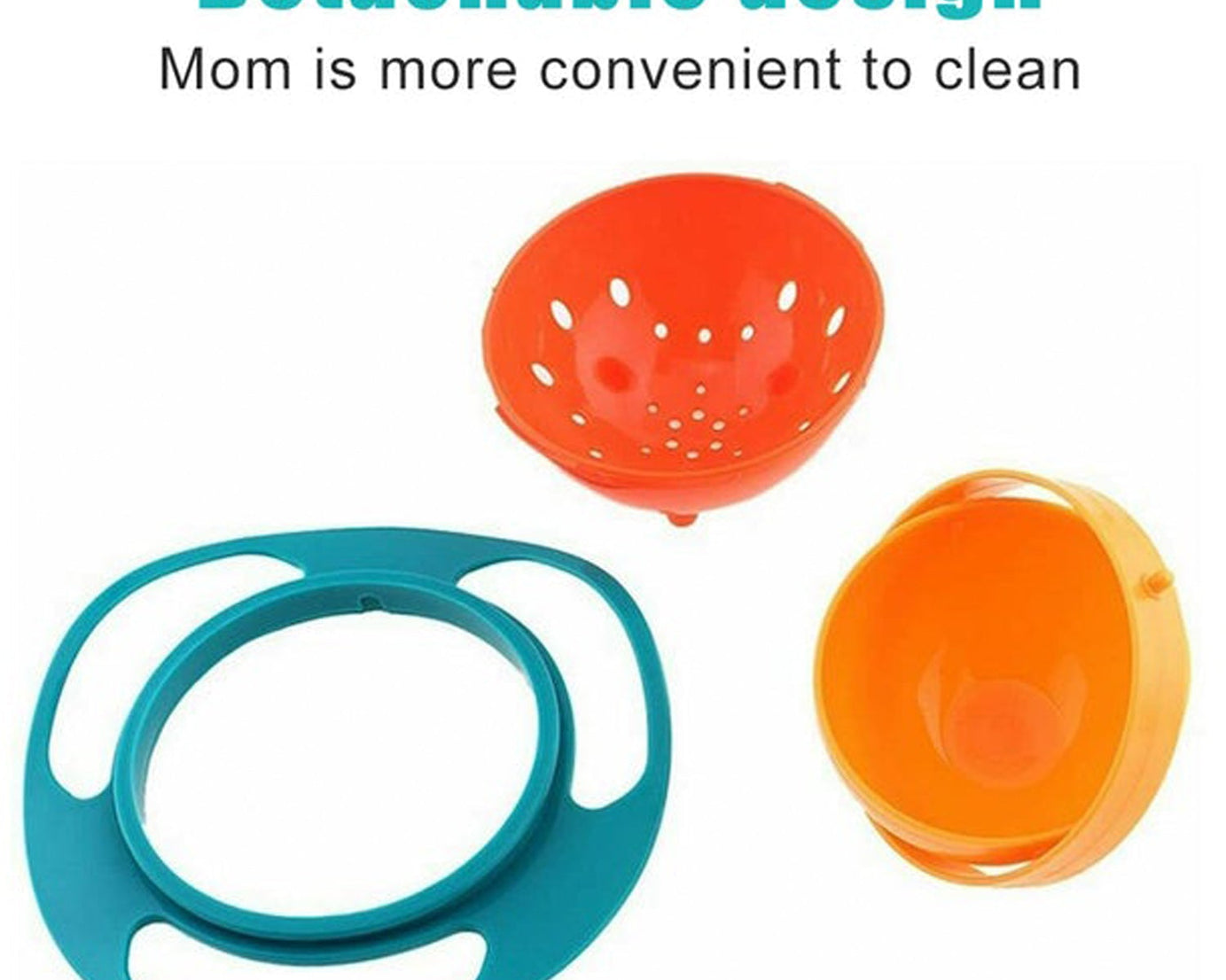 Functional rotating bowl for children, making food serving and mealtime enjoyable.