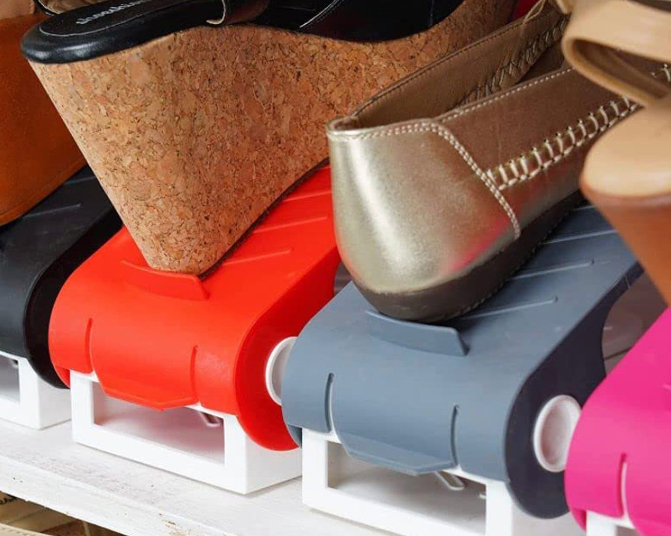 Adjustable Shoe Organizer (1 Pc): Space-Saving Storage