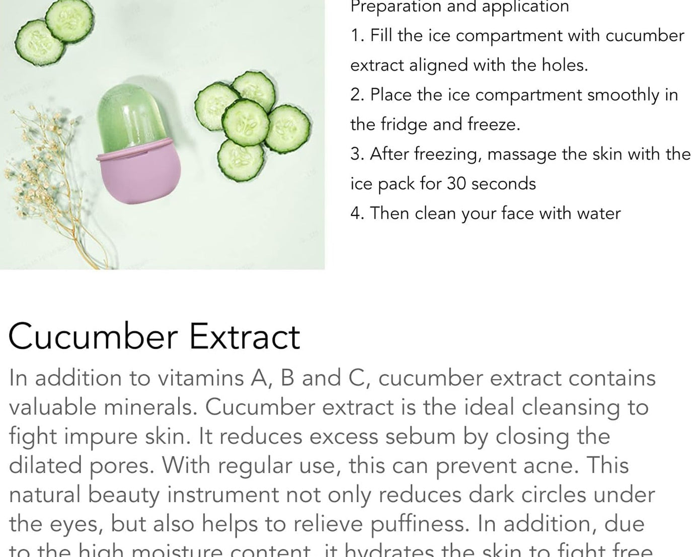 Non-slip silicone face roller with easy grip, unique shape