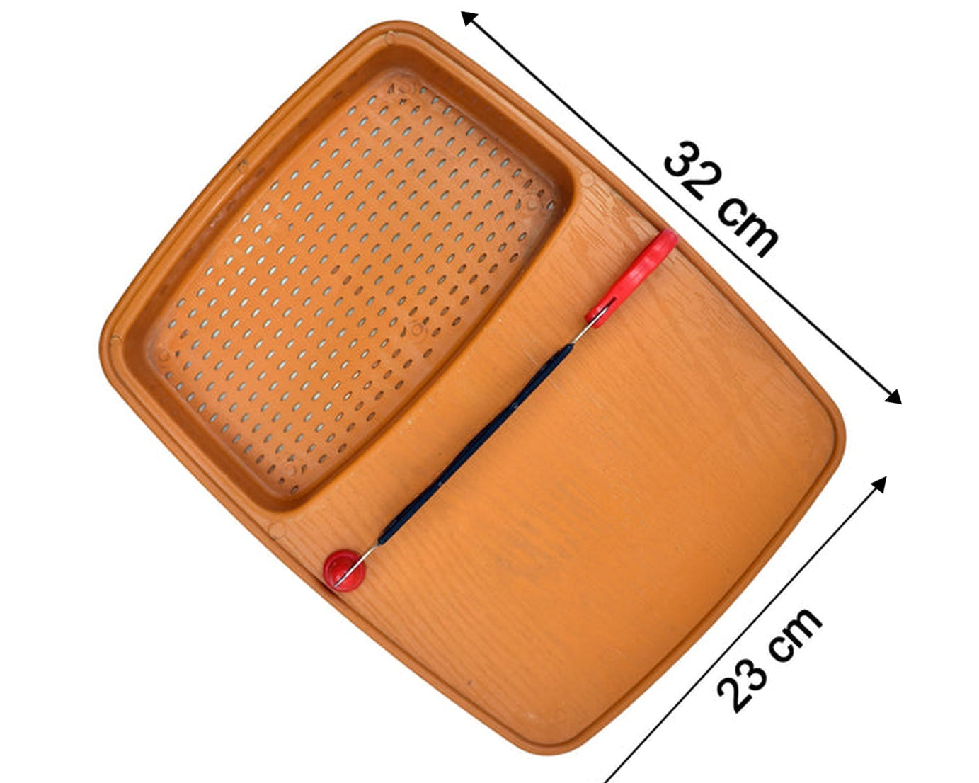 Kitchen tray and box for cutting and washing vegetables and fruits.