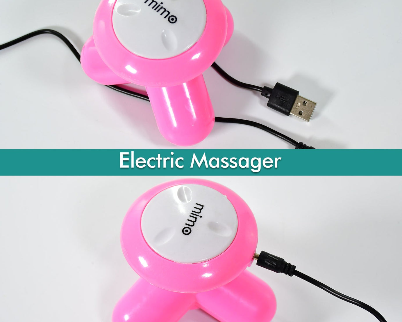 Versatile full body massager with USB charging capability.