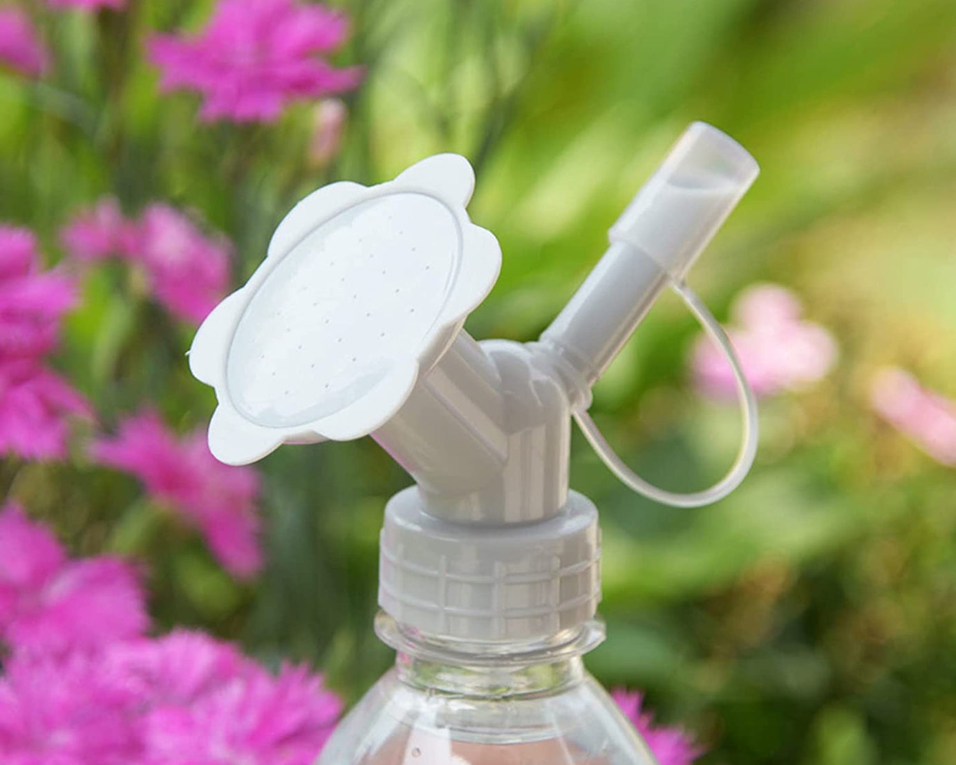 Bottle nozzle for garden and seedlings