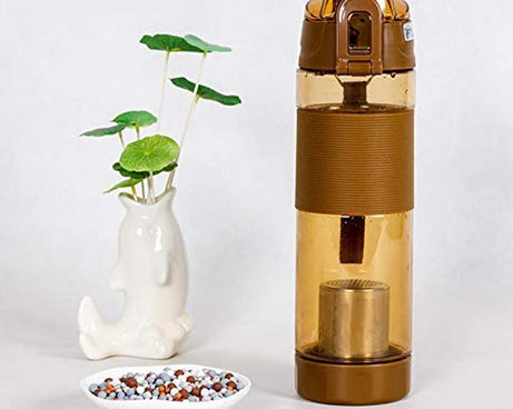Alkaline Water Bottle, with Food Grade Plastic, Stylish and Portable (Particulates not included)