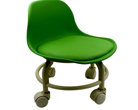 Low Round Rolling Stool with Wheels Pedicure Stool for Fitness Office Garage | Home & Garden | Furniture | Benches, Stools Multi-color (1 pc)