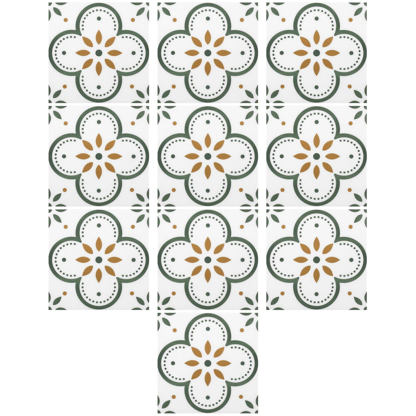 Peel and Stick Floor Tiles Kitchen / Bathroom Backsplash Sticker Detachable Waterproof DIY Tile Stickers for Wall Decoration Tiles Home Decoration (8x8 Inch / 10 Pcs Set)