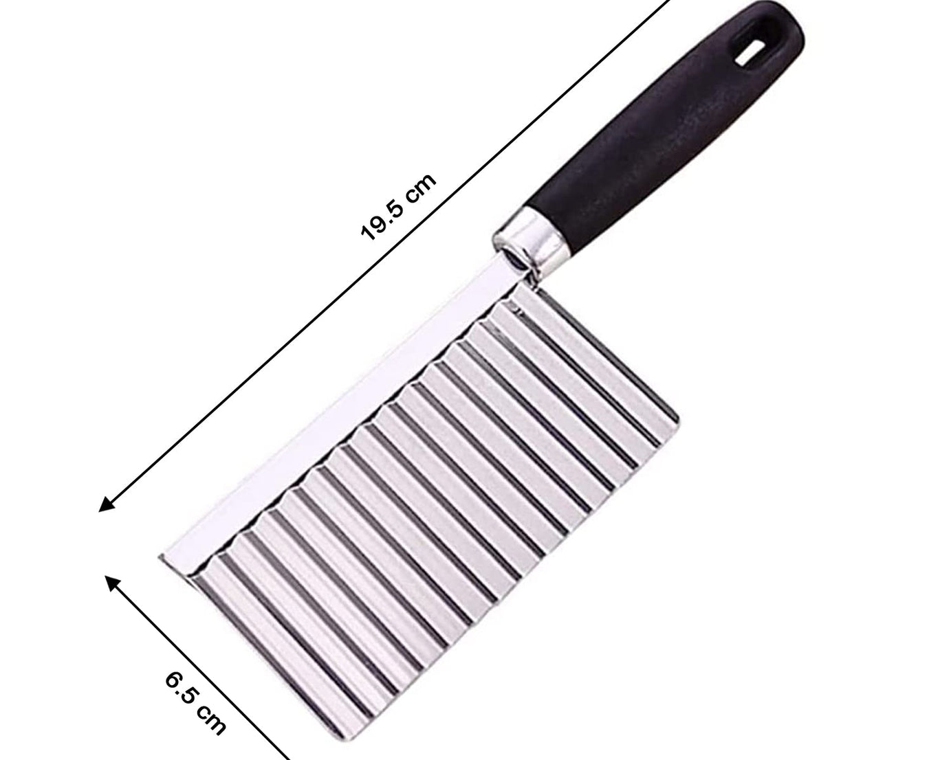 Crinkle knife for salads