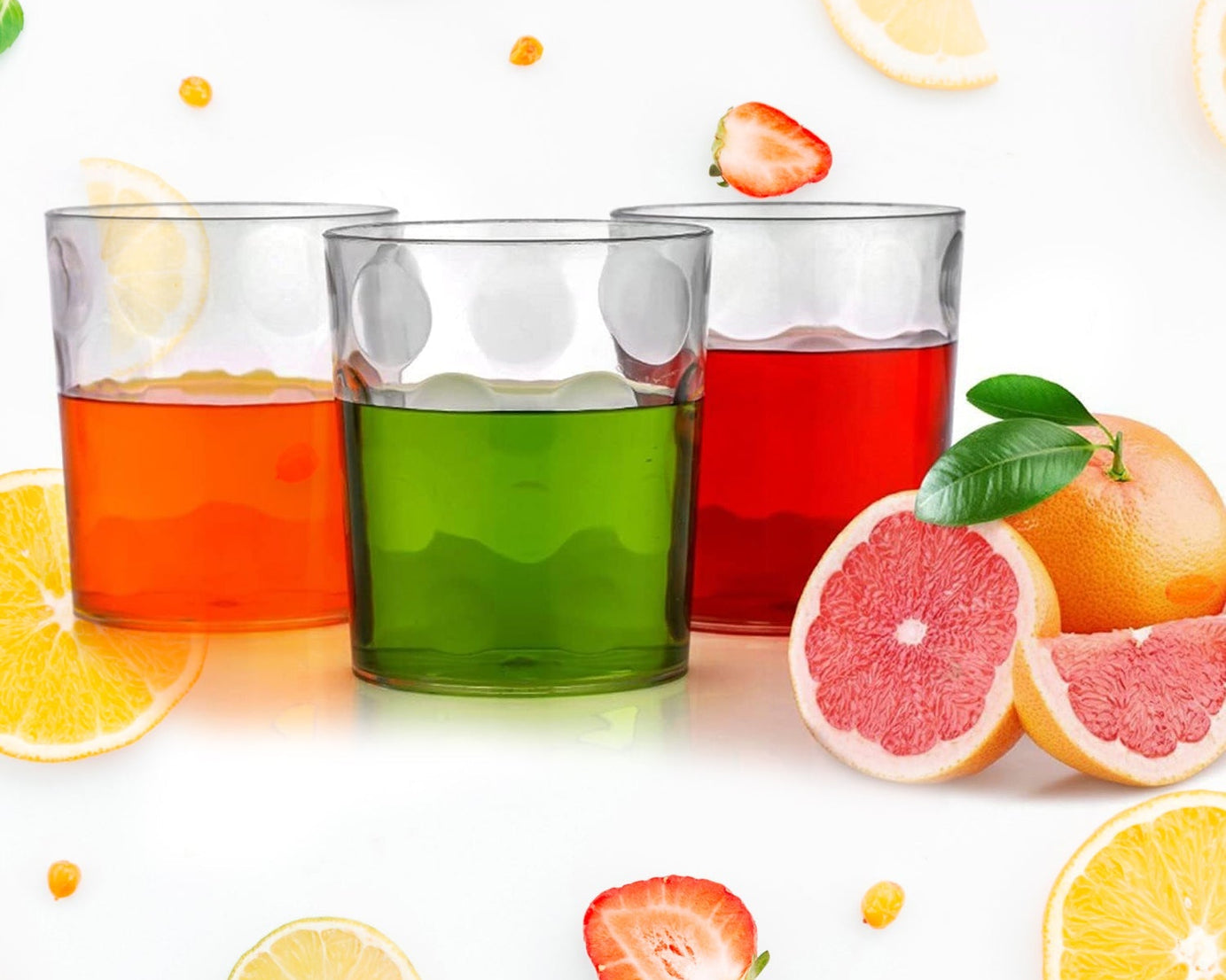 Elegant Bubble Water & Juice Glassware