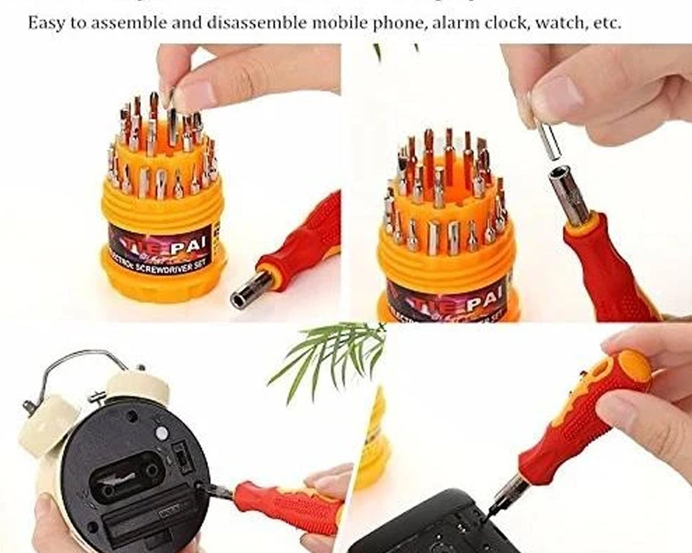 31 in 1 magnetic repair tool set for precision tasks.