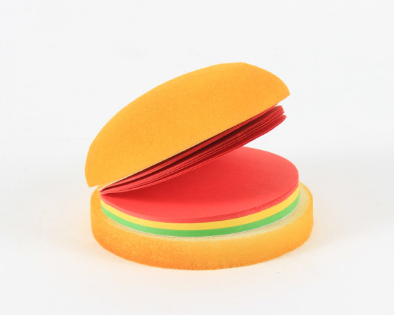 Burger-shaped sticky notes, unique mini notepad