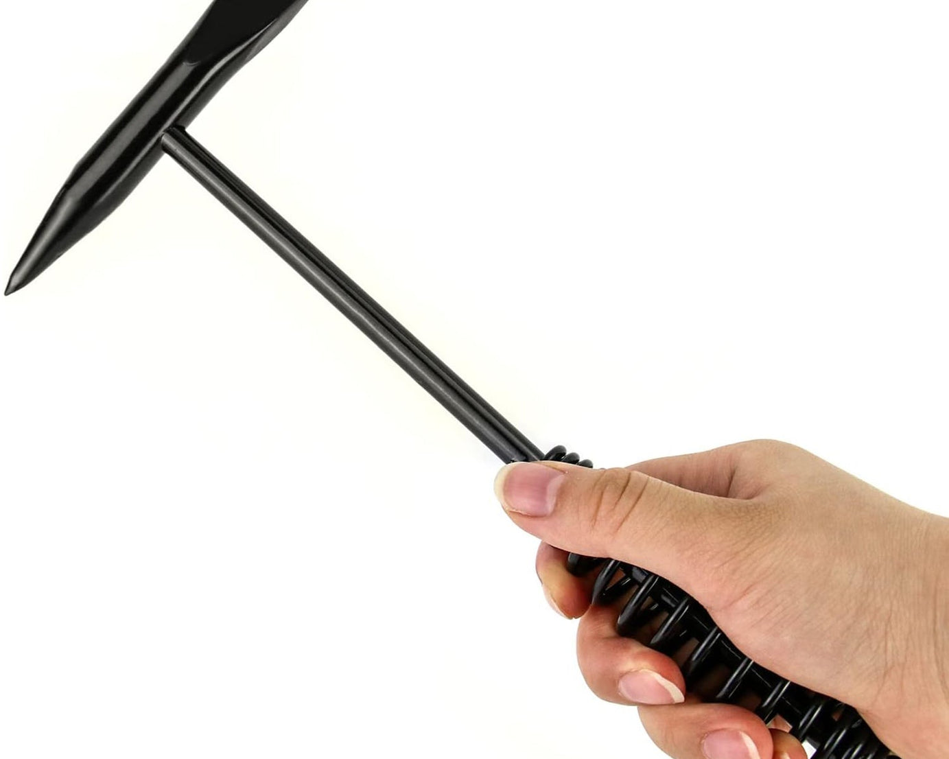 Welding Slag Removal Tool Chipping Hammer with Coil Spring Handle, Mufti Functional for Cleaning Removing Slag Industrial Weld Slag Spatter Removal Tool Welding Hammer, for Machinery Electrician (1 Pc )