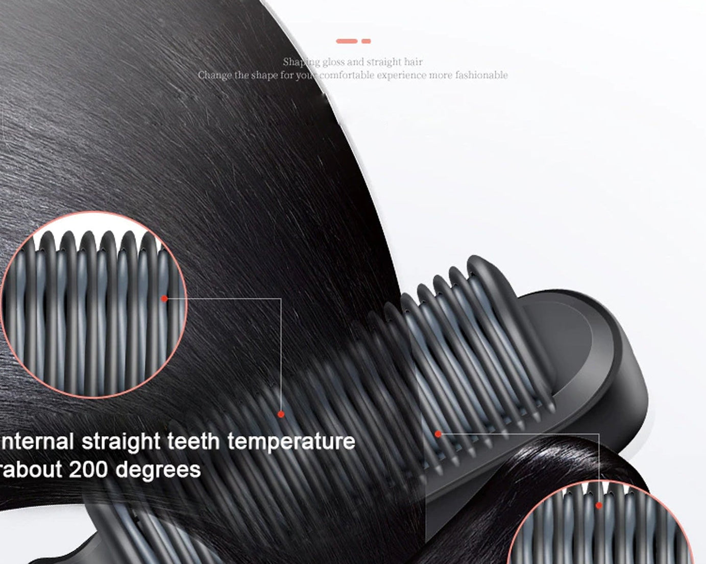 Hair straightener with heat-resistant cord