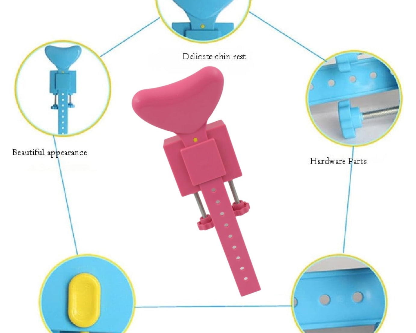 Student Sitting Posture Corrector Child Protector, Kids Sitting Posture Corrector for Reading Writing Adjustable Sitting Support Brace Eye Protection, School Gifts