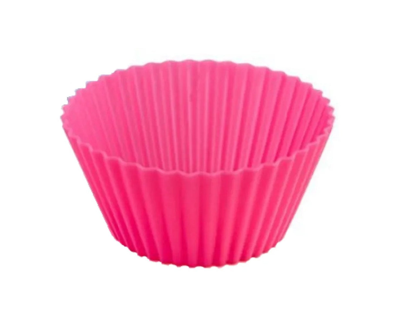 Flexible silicone cupcake mould, easy to clean.