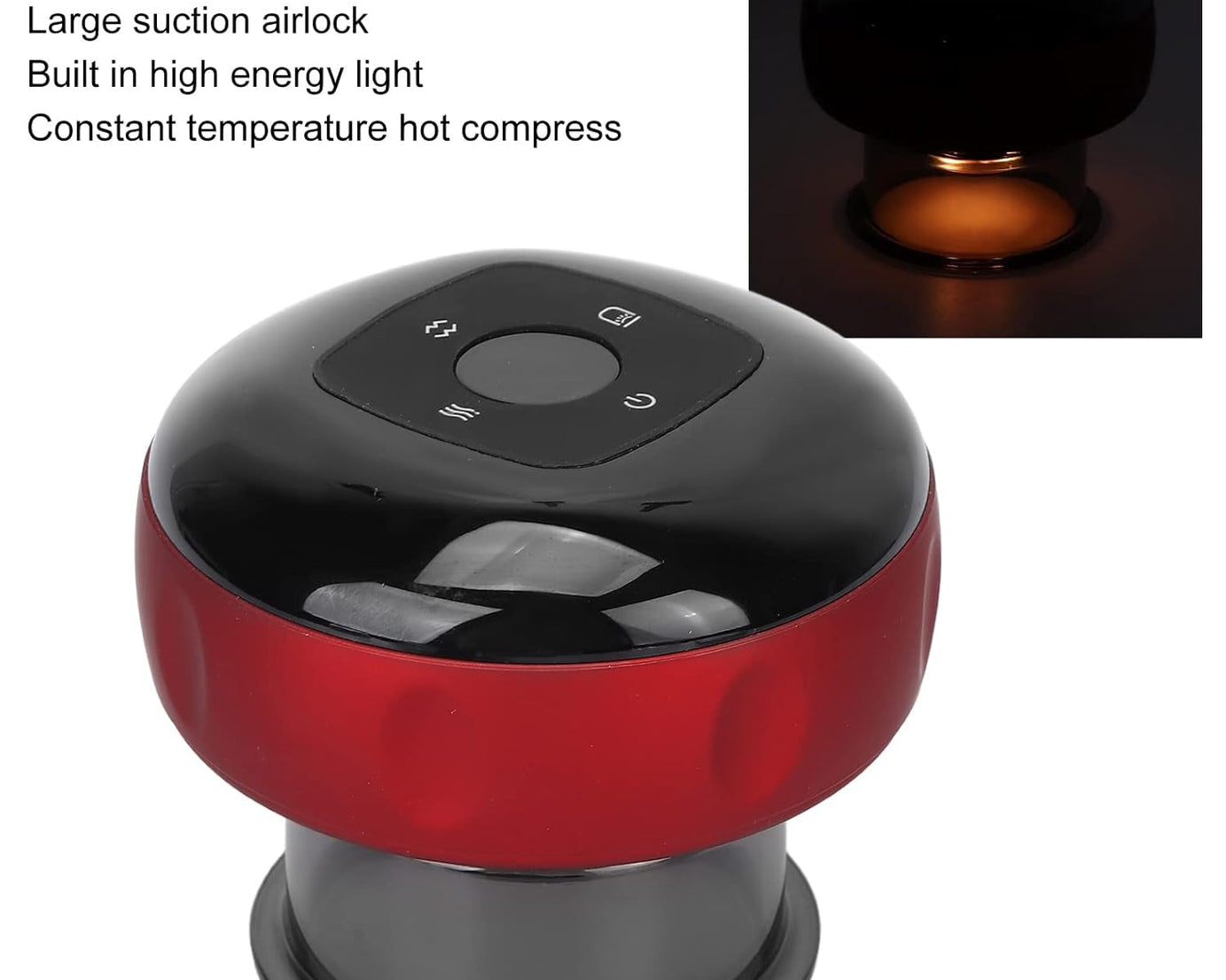 12625 Electric Intelligent Breathing Cupping Massage Instrument The Smart Cupping Therapy Set's Massager for Muscle and Joint Pain Cellulite Massage Back Pain Relief for Back Shoulder Leg (1 Pc)