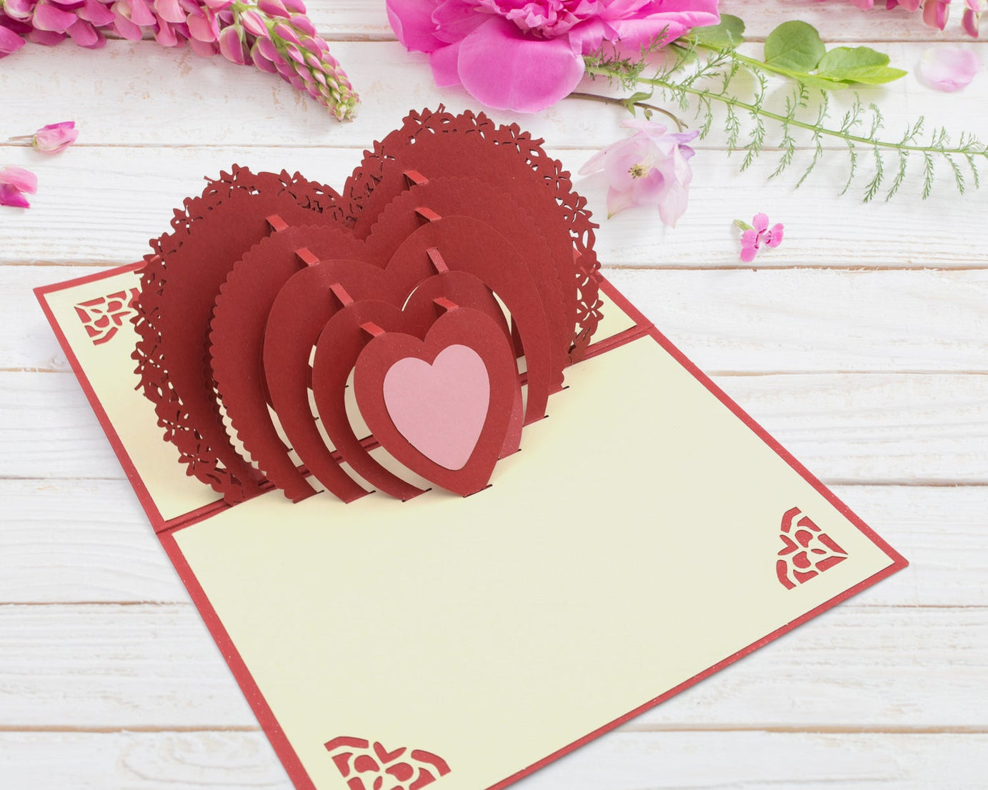 3D Paper Wish Card High Quality Paper Card All Design Card Good Wishing Card (All 3D Card Birthday, Christmas Card,  Cartoon Card, Love Heart Card) (1 Pc)