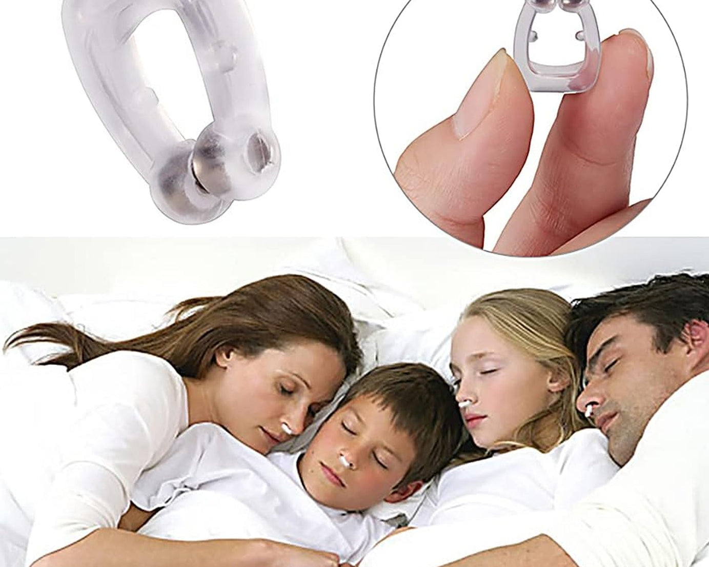 Anti Snore device for men and woman Silicone Magnetic Nose Clip For heavy Snoring sleeper, Snore Stopper, Anti Snoring Device (1 Pc)