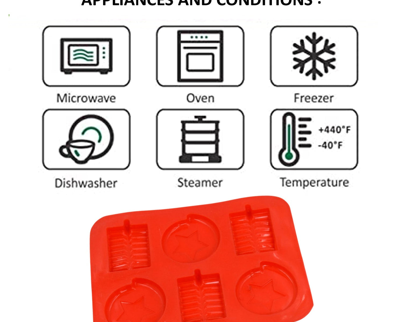 6 Cavity Silicone Mold Tray: Perfect for Chocolates, Cakes & More!
