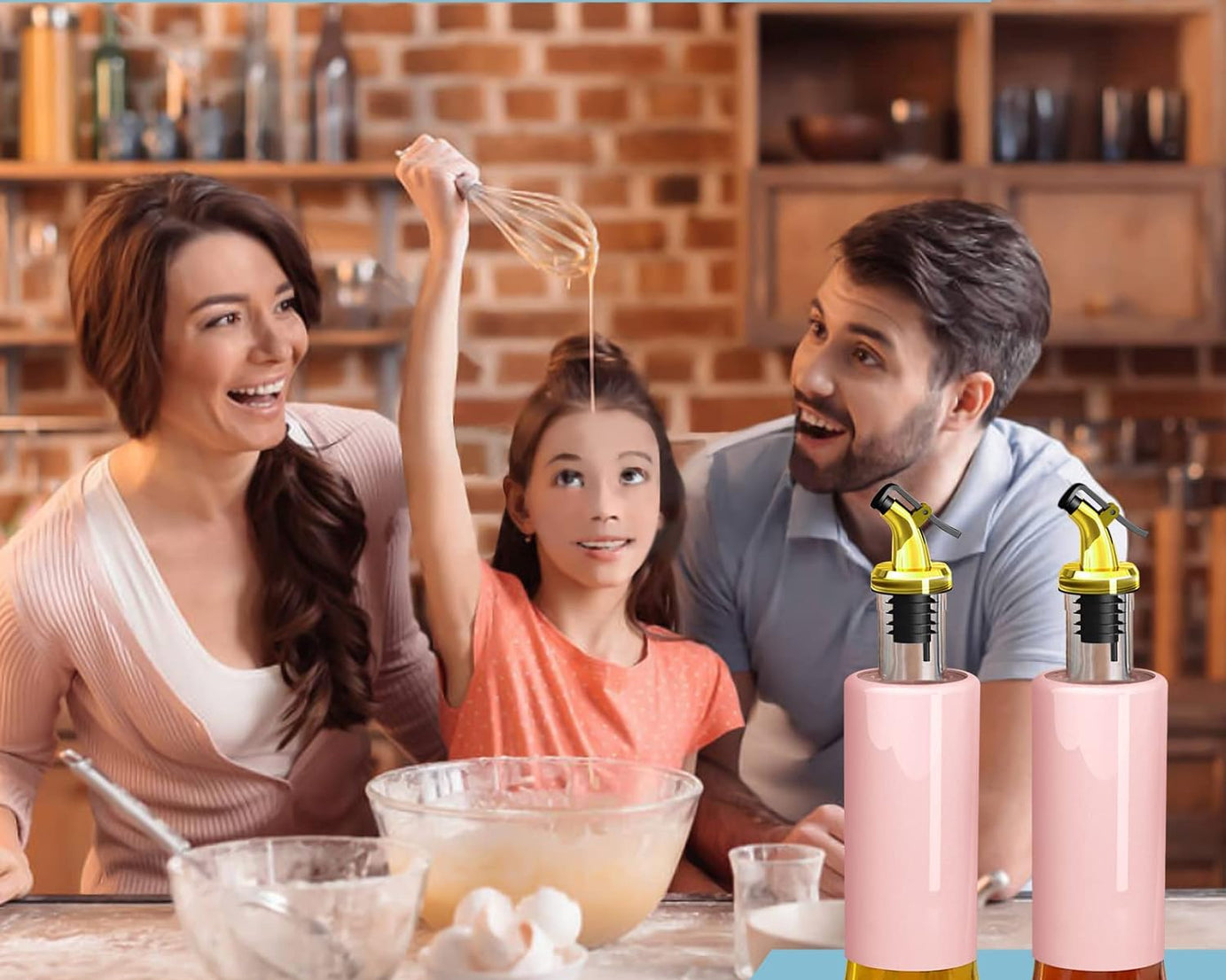 300 ML Olive Oil Dispenser Bottle Leakproof Condiment Glass Container Non- Drip Spout Soy Sauce Vinegar Cruet Bottle for Kitchen Cooking BBQ Fry for Kicthen Home (300 ML)