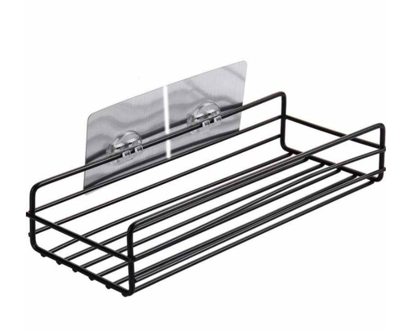 Metal bathroom rack with wall mount