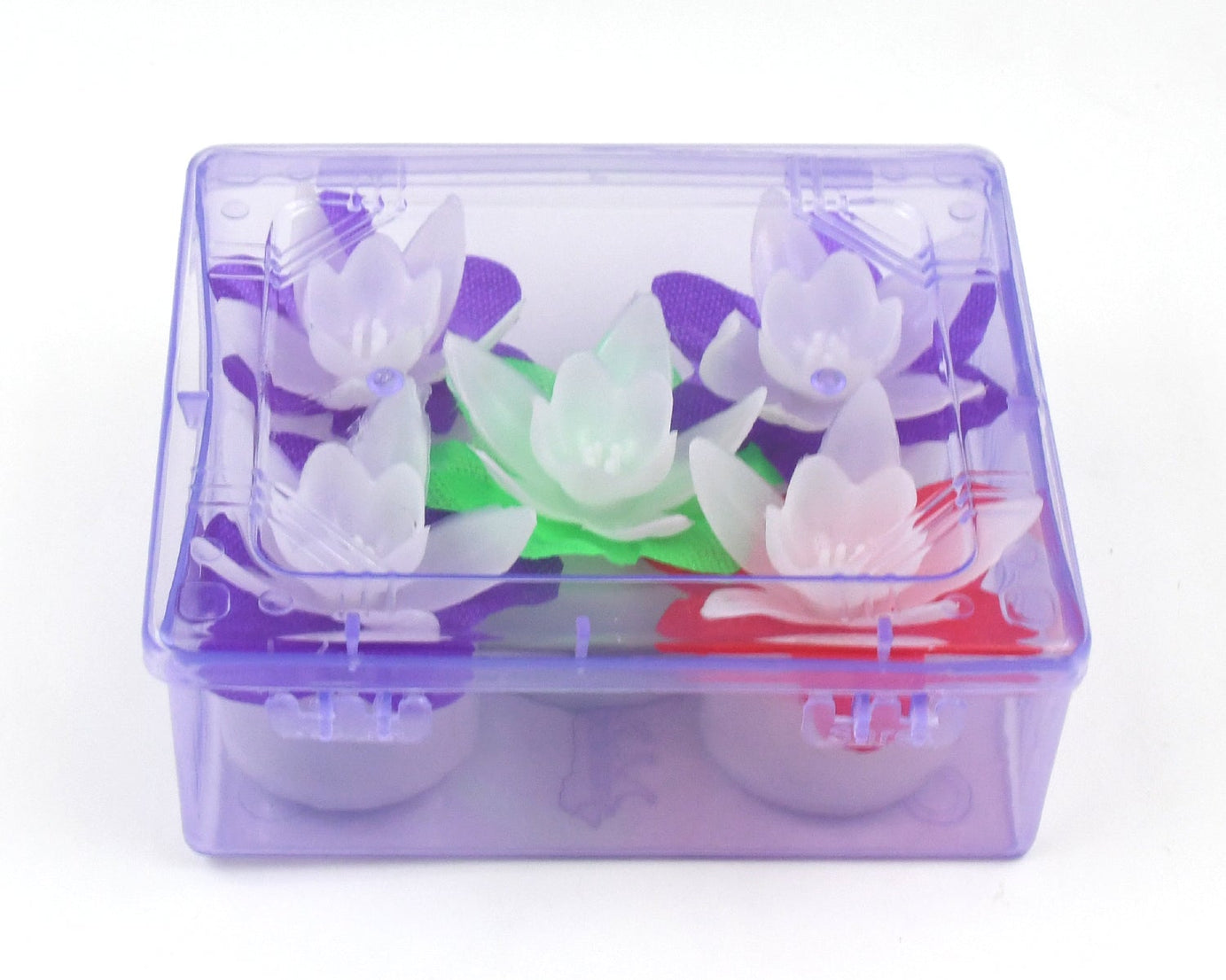 Decoration Candles/Led Diwali Decor Lotus Flower Candle (5 Pc)