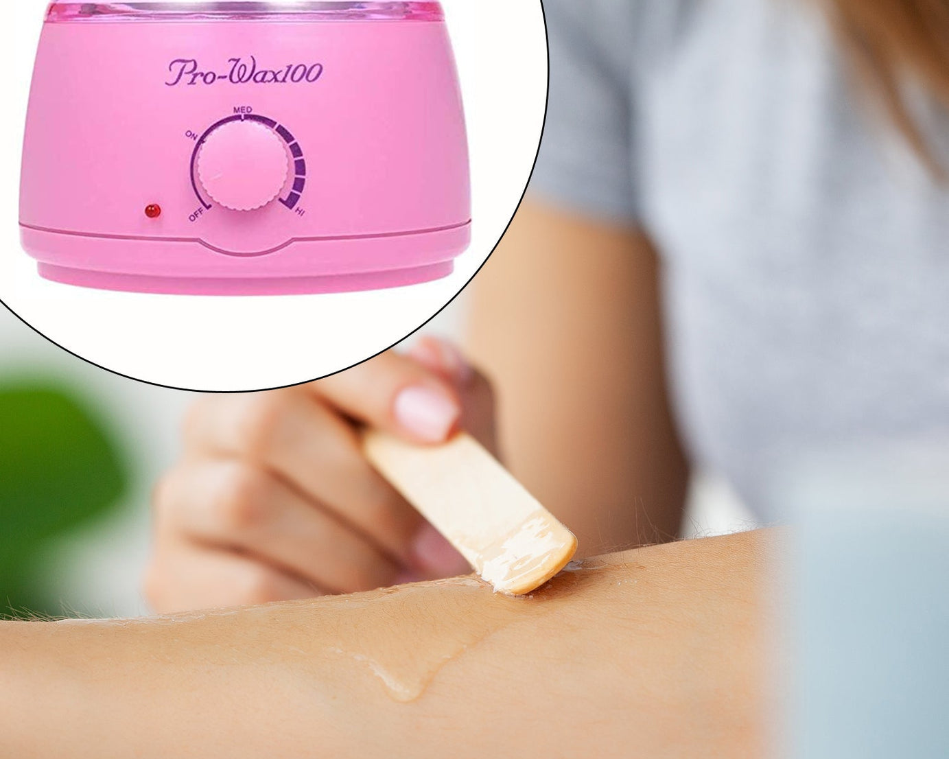 Wax heater with automatic cut-off feature