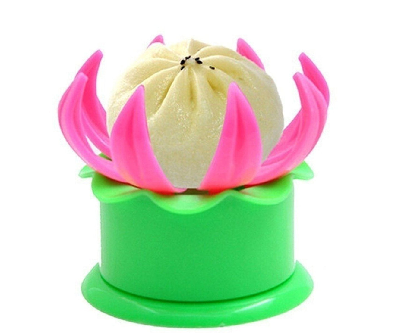 Detailed view of momo maker tools for stuffing and shaping.