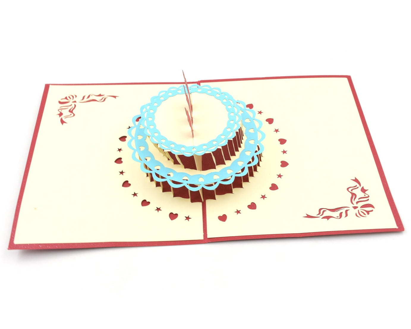 Unique 3D Pop-Up Wishing Card (Birthday, Wedding, Christmas): 1 Pc