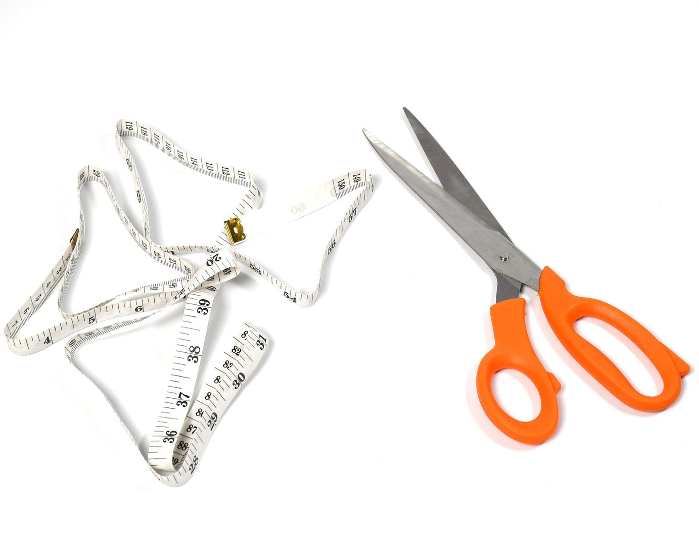 Tailor scissors with measuring tape
