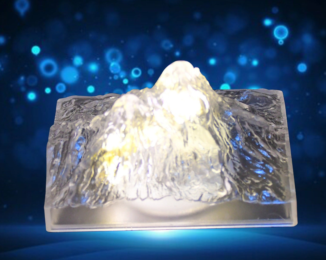Unique Plastic Night Light: Flameless LED (Iceberg Design, Gift)