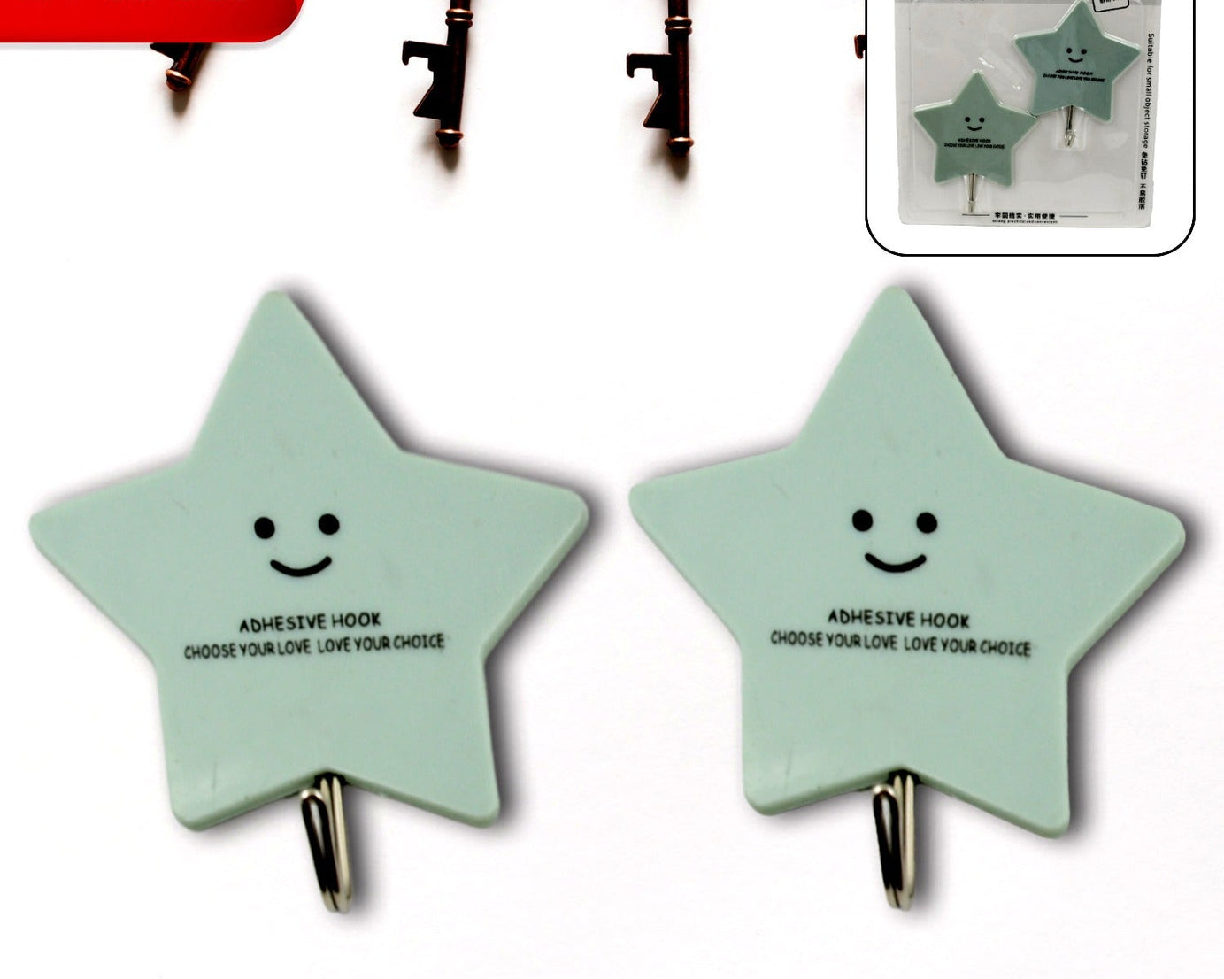 Multipurpose Strong Hook Self-Adhesive hooks for wall Heavy Plastic Hook, Sticky Hook Household For Home , Decorative Hooks, Bathroom & All Type Wall Use Hook , Suitable for Bathroom, Kitchen, Office