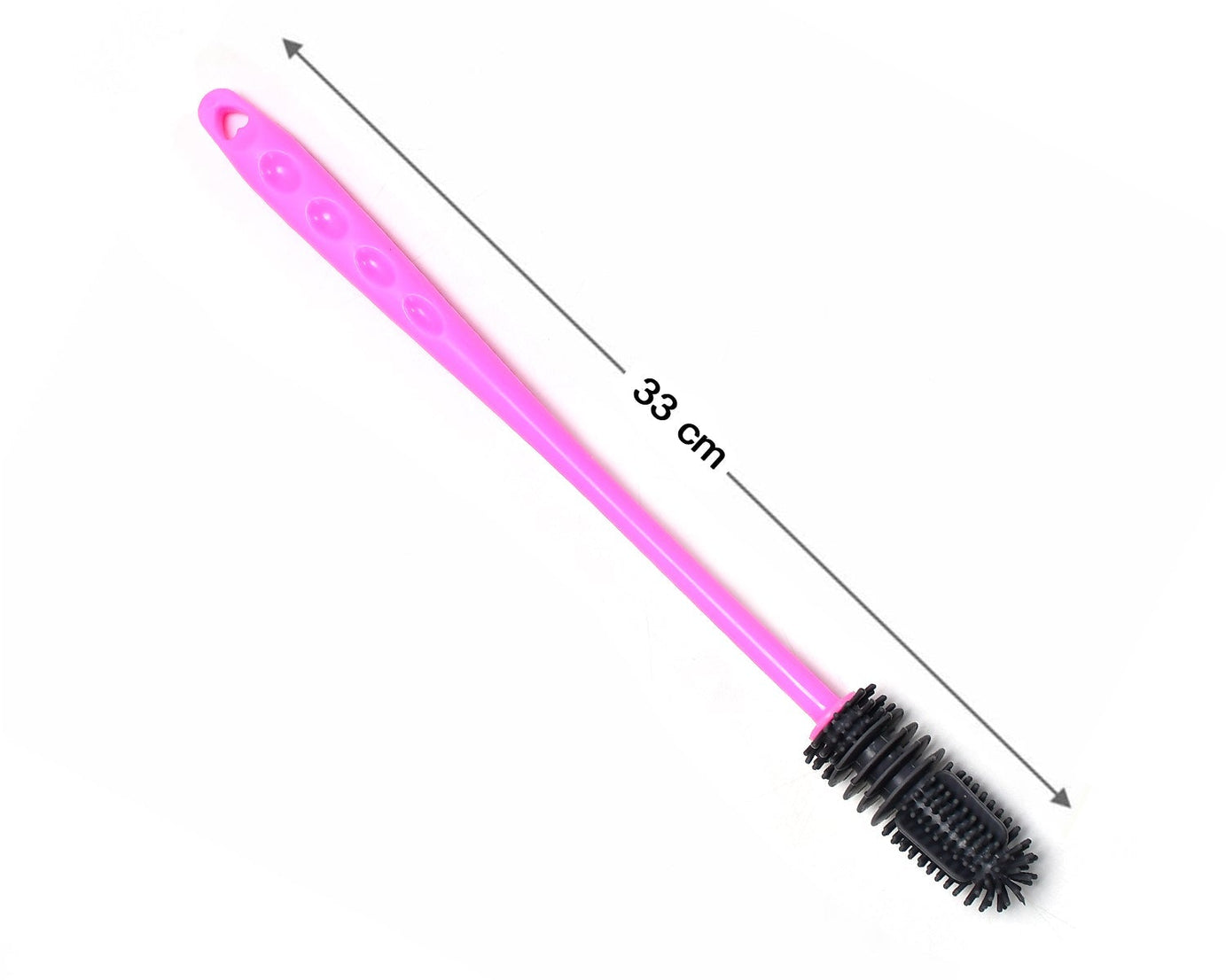 Long bottle brush for washing water bottles and containers