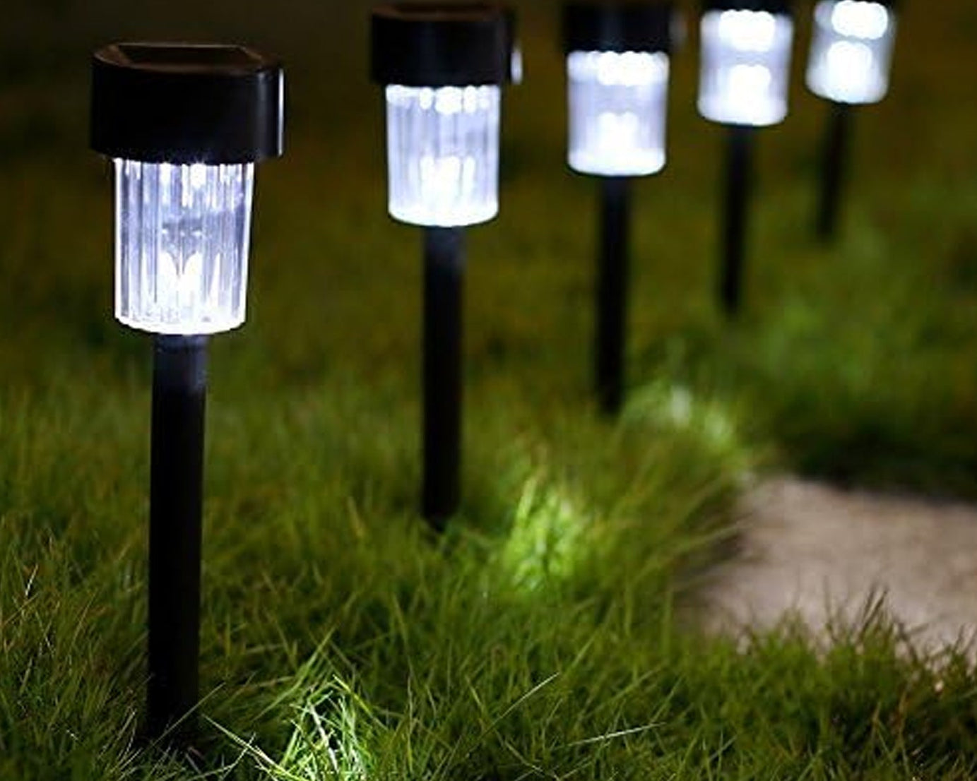 Solar Panel Led Spike Spot Light Landscape Garden Yard Path Lawn Outdors Solar Lamps, Waterproof Outdoor Decorative Landscape Lights for Garden, Patio, Yard, Walkway (PCs:- 24)