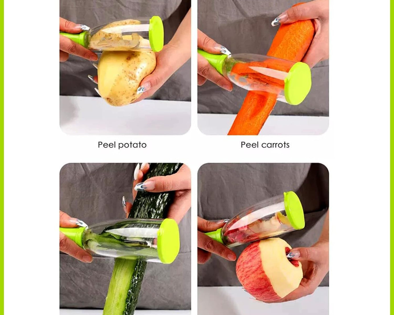 Fruit and vegetable peeling tool