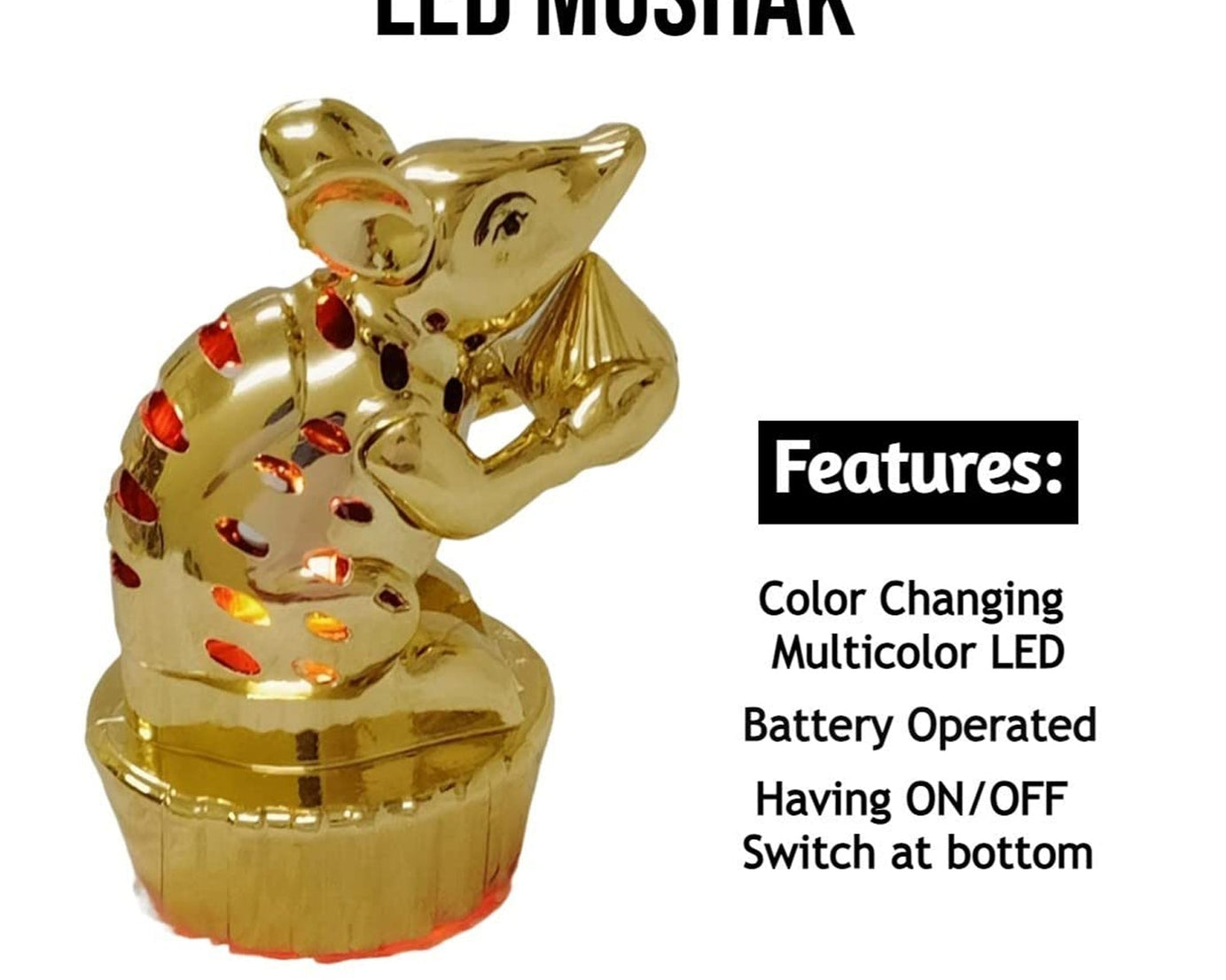 LED Mooshak for Ganpati Pandal Decorations