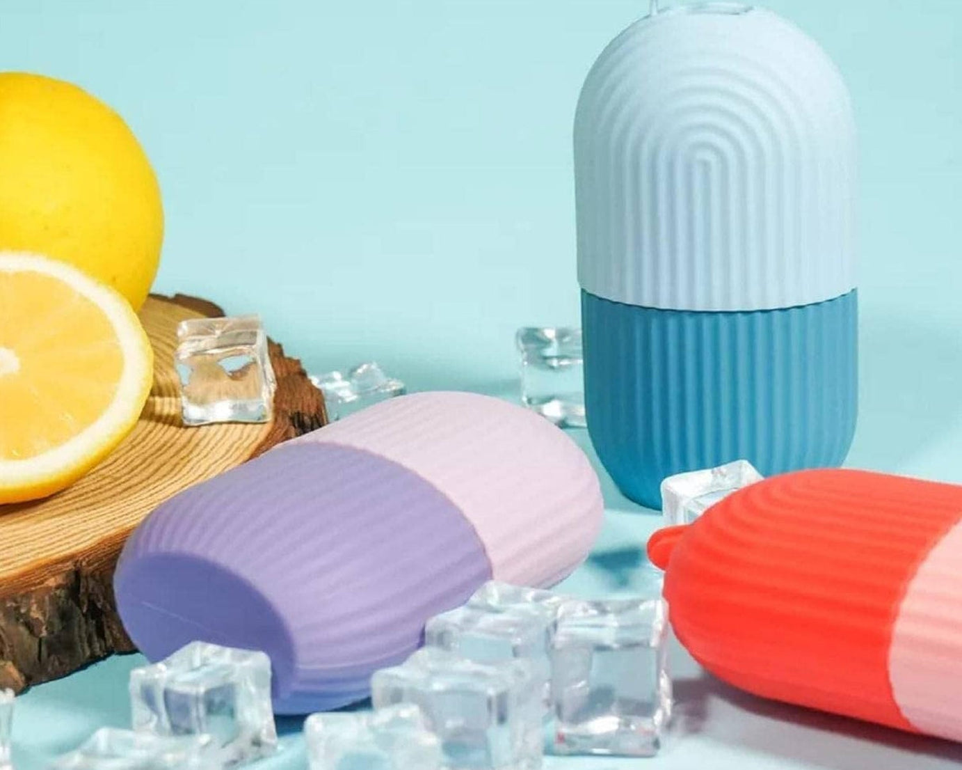 BEAUTY ICE ROLLER FOR FACE MASSAGER & EYE REUSABLE FACE ROLLERS FACIAL ROLLER ( Purple Color)