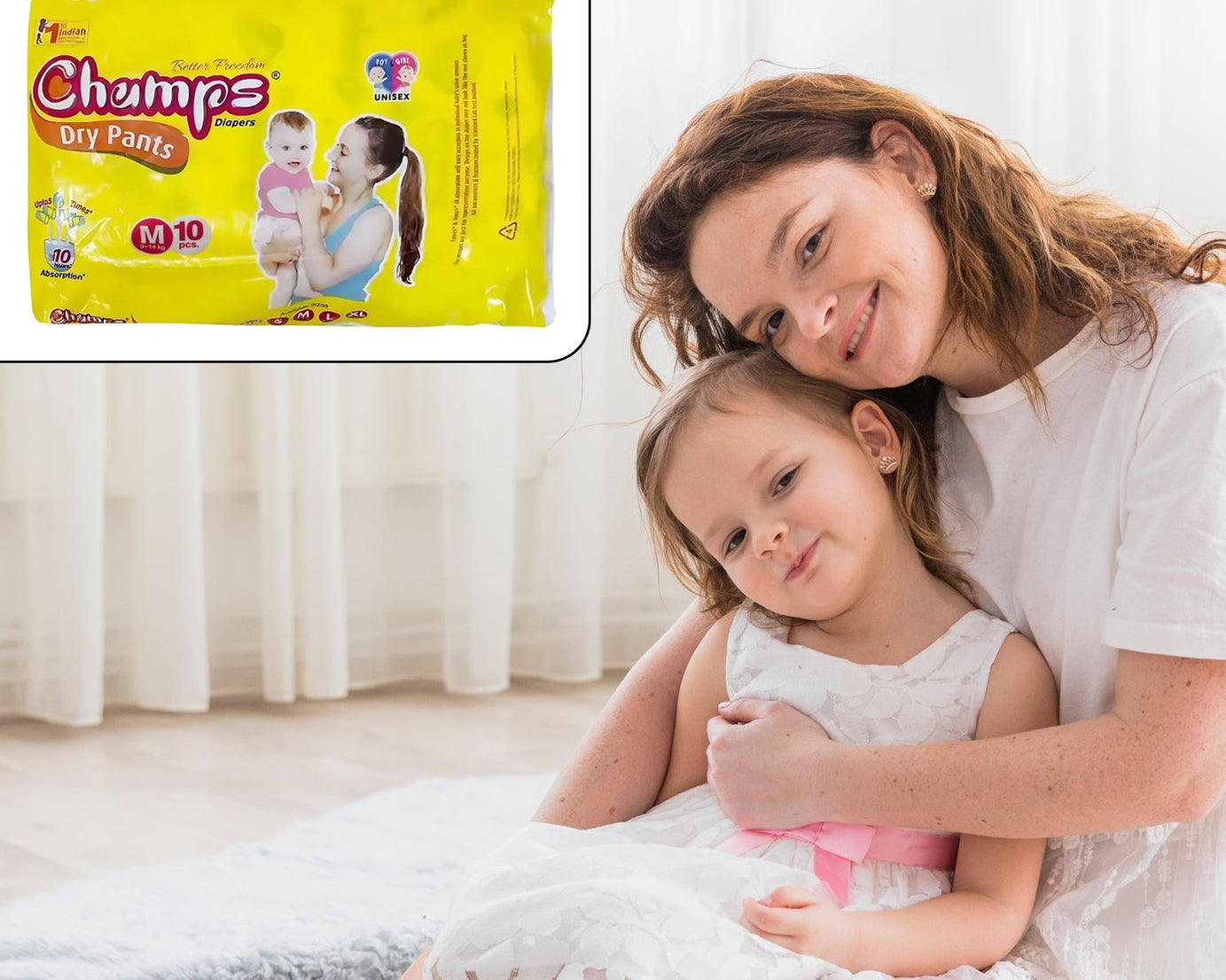 Travel Must-Have: Champs Medium Diaper Pants (10 Pcs) - Leakproof