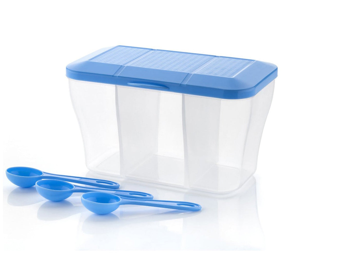 750ml square plastic storage box, versatile for kitchen and home use.