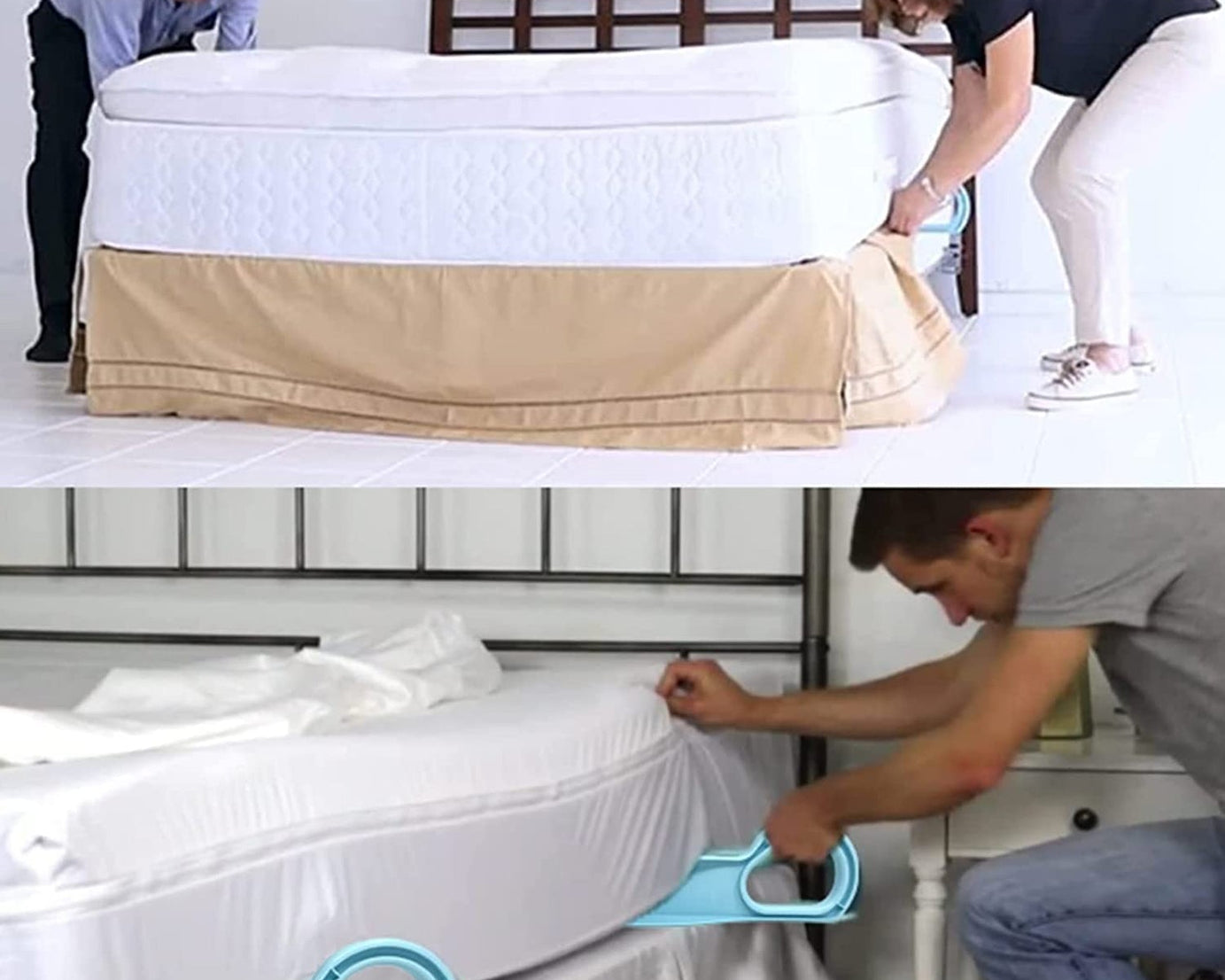 Mattress lifter for bed making